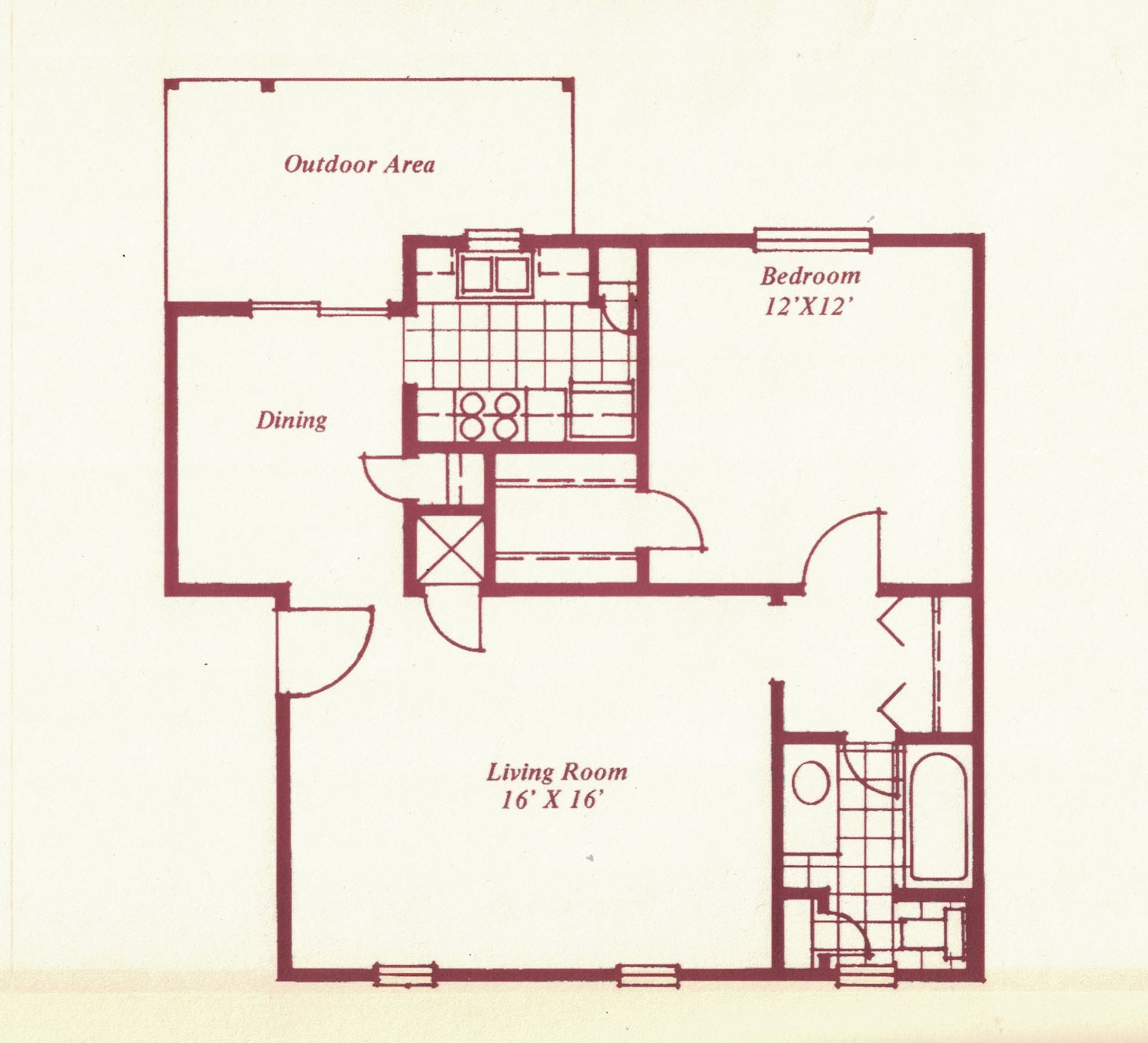 1X1 FP floorplan layout