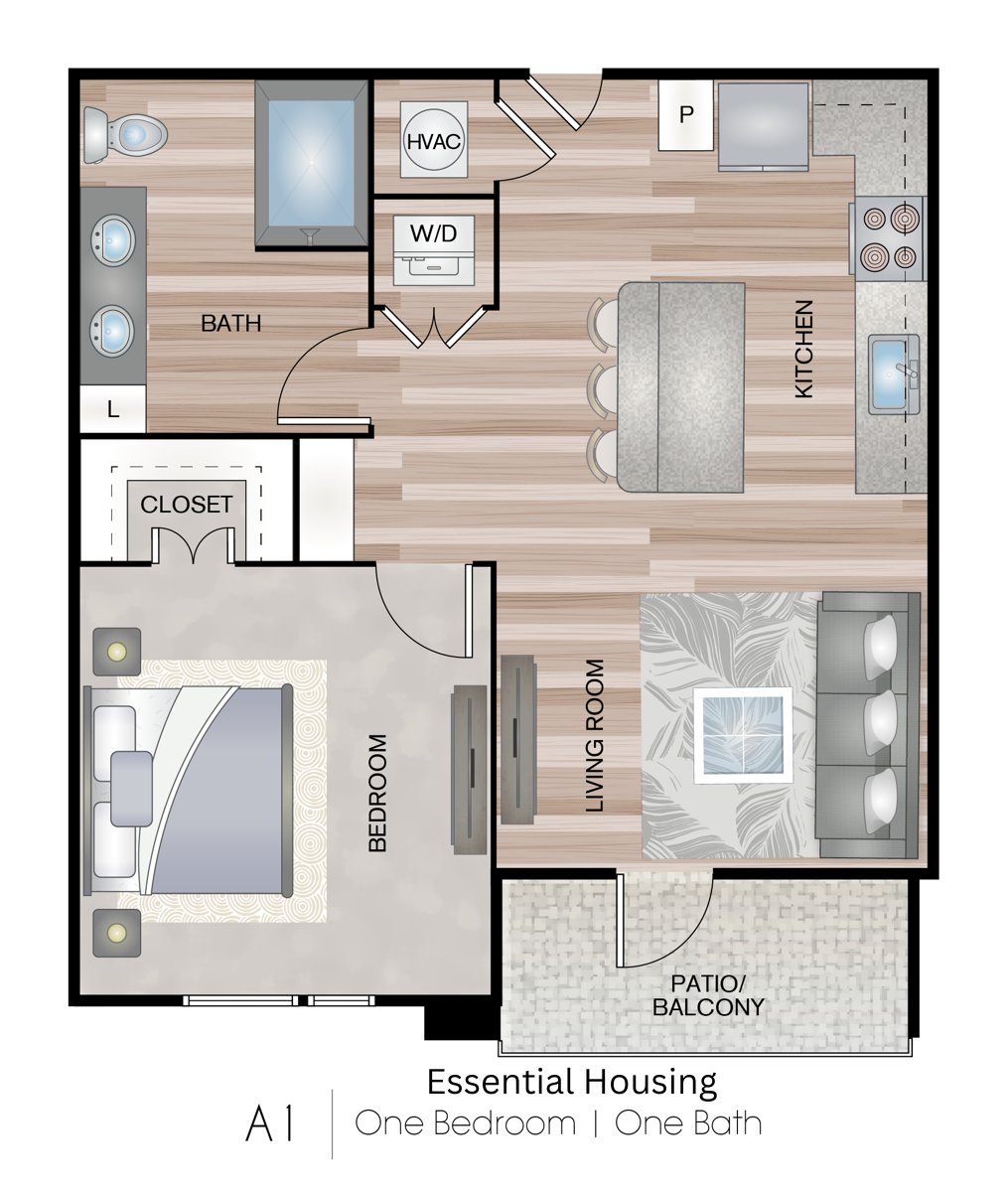 A1-8 floorplan layout