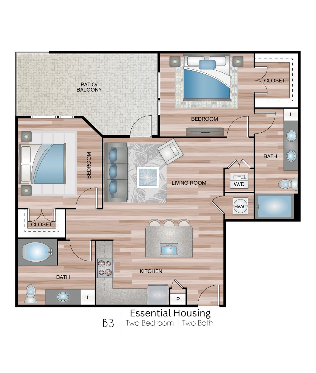 B3-8 floorplan layout