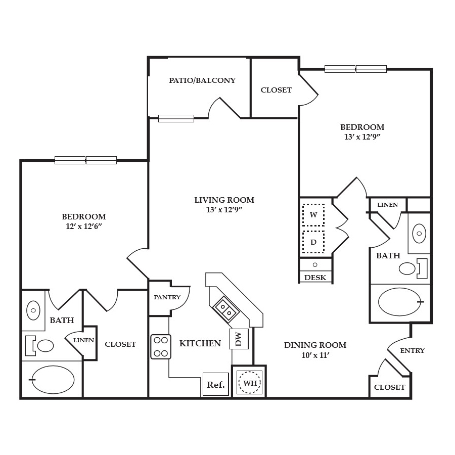 B floorplan layout