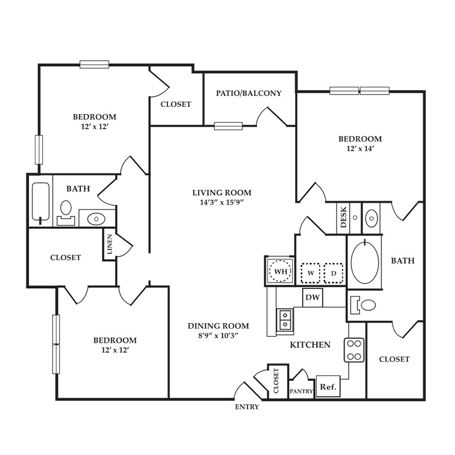C floorplan layout