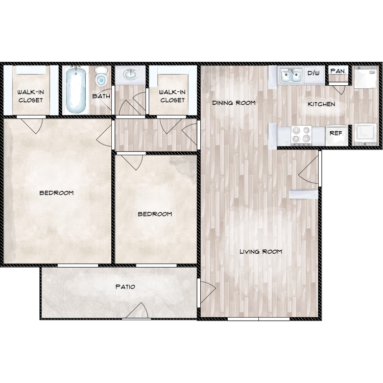 D floorplan layout