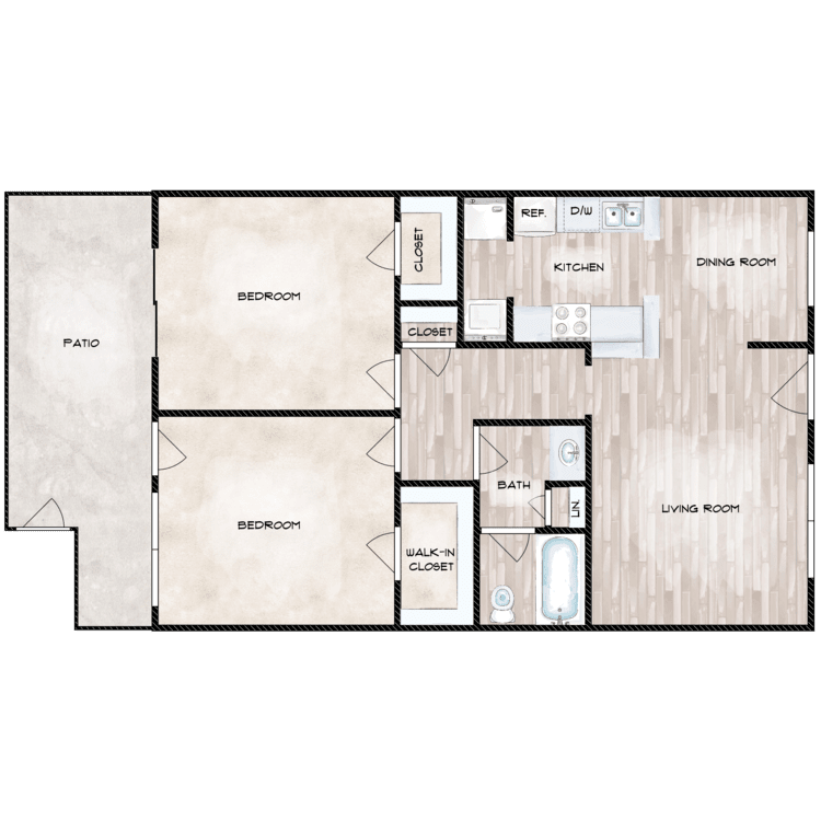 E floorplan layout