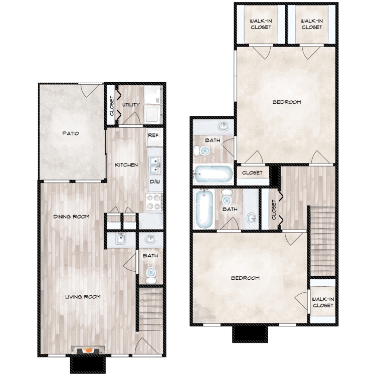 K floorplan layout