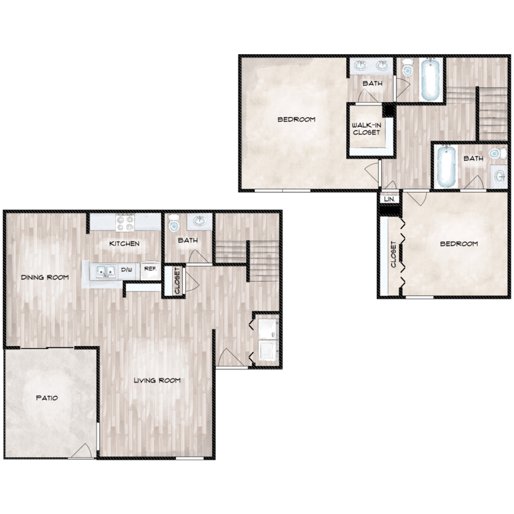 M floorplan layout