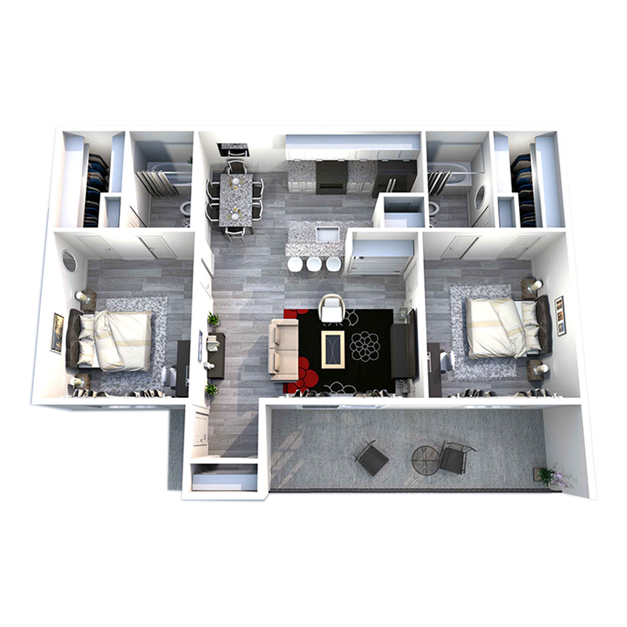 B2R floorplan layout