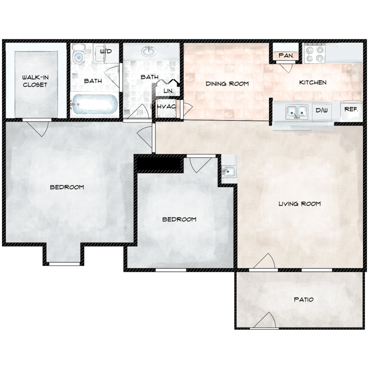 E floorplan layout