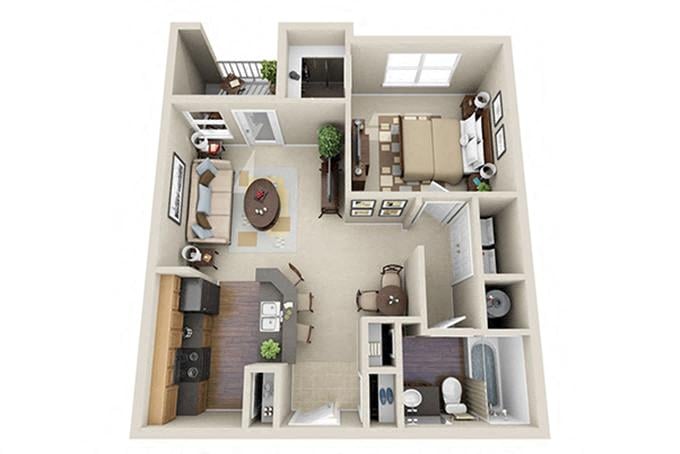 E1 floorplan layout