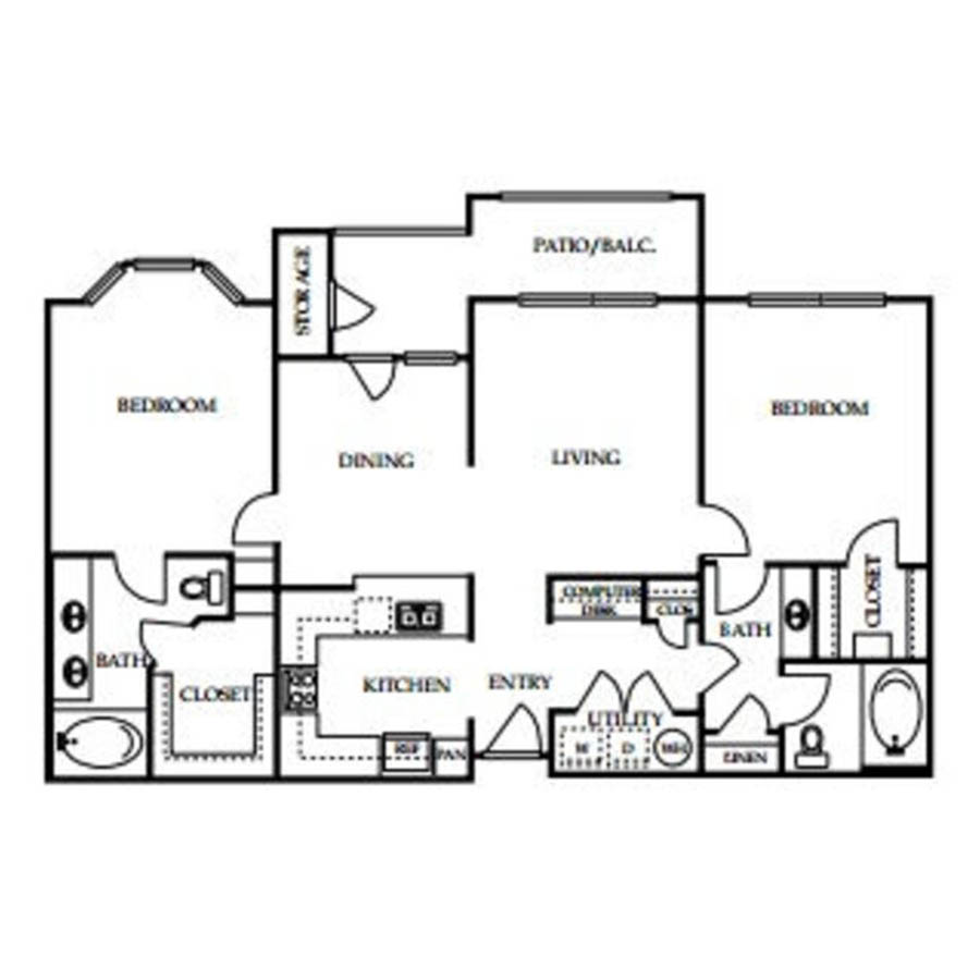 E floorplan layout
