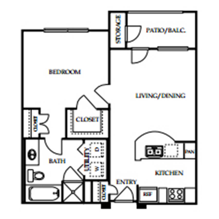 A2 -1x1 floorplan layout