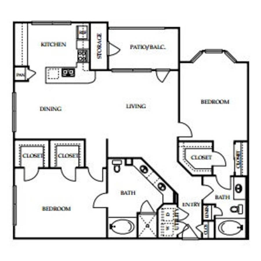 F floorplan layout