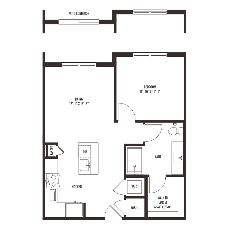 A1-A floorplan layout