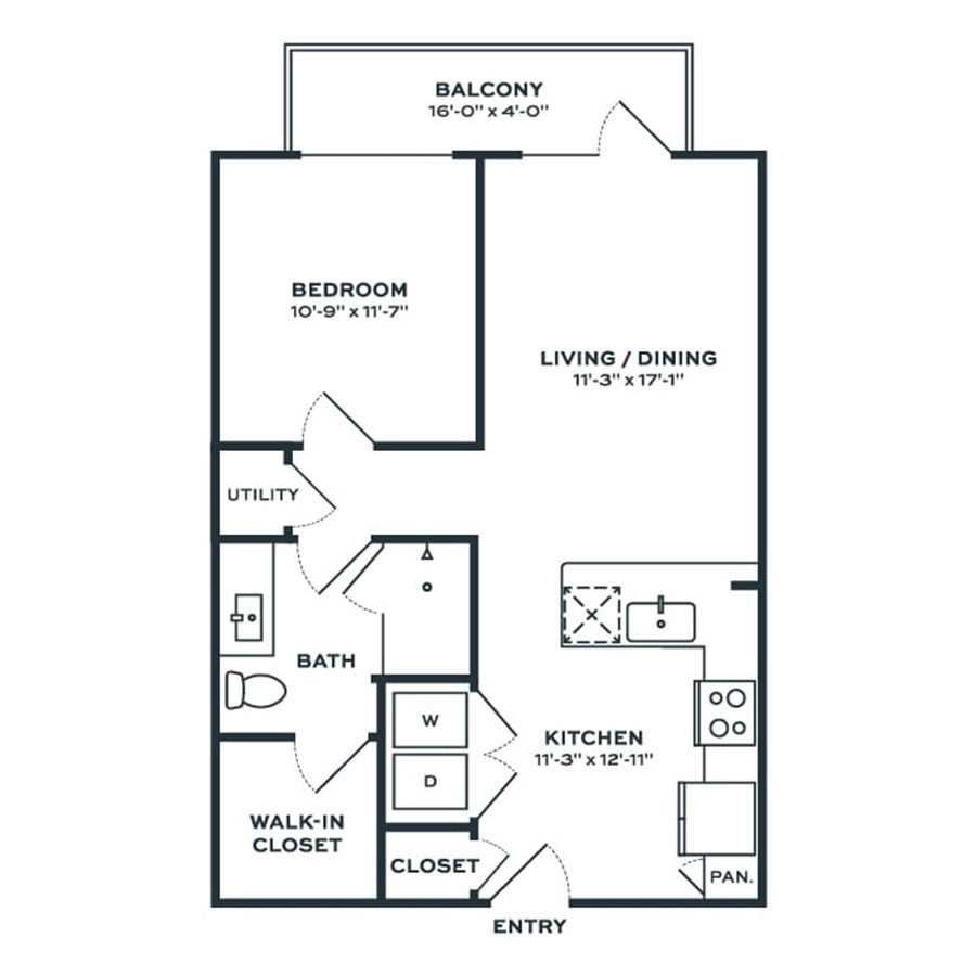 A1B floorplan layout