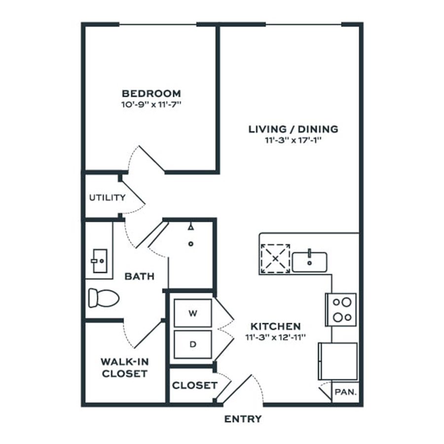 A1D floorplan layout
