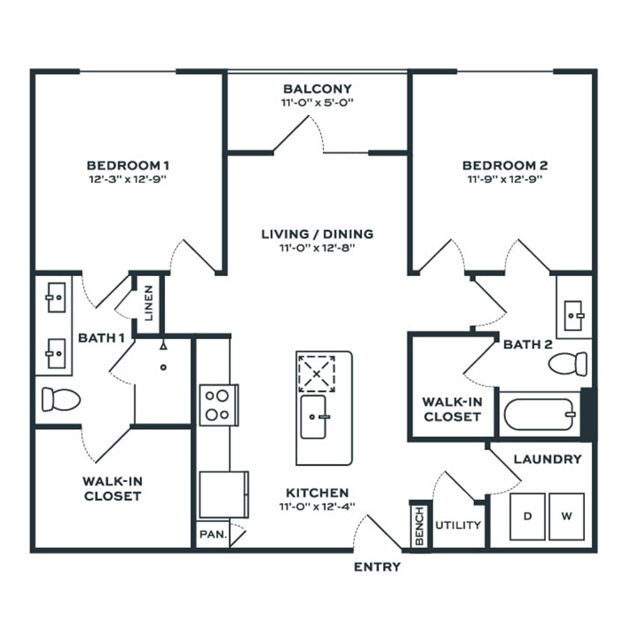 B1D floorplan layout