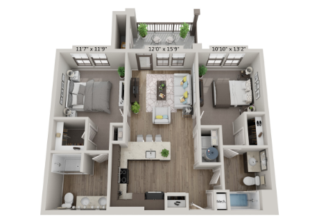 B1 - Lagoon floorplan layout