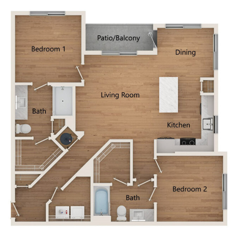 B1A floorplan layout
