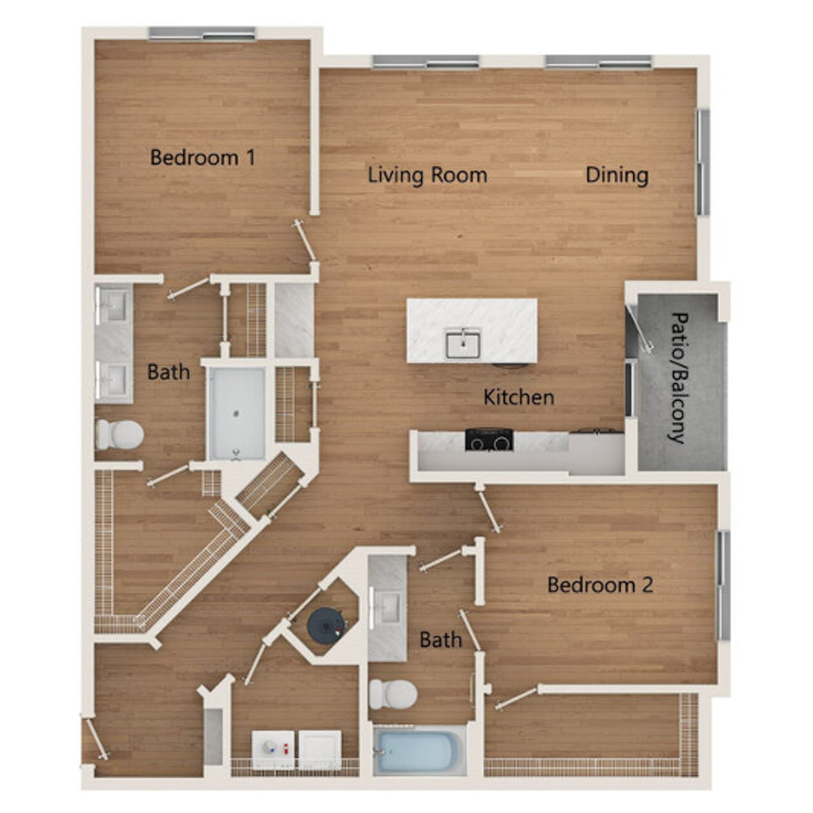 B2 floorplan layout