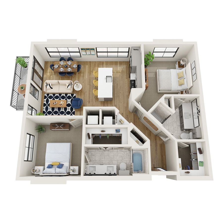 B2 floorplan layout