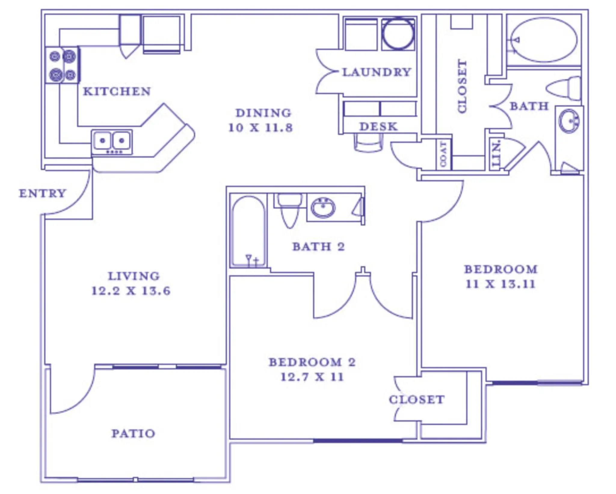 2x2 floorplan layout