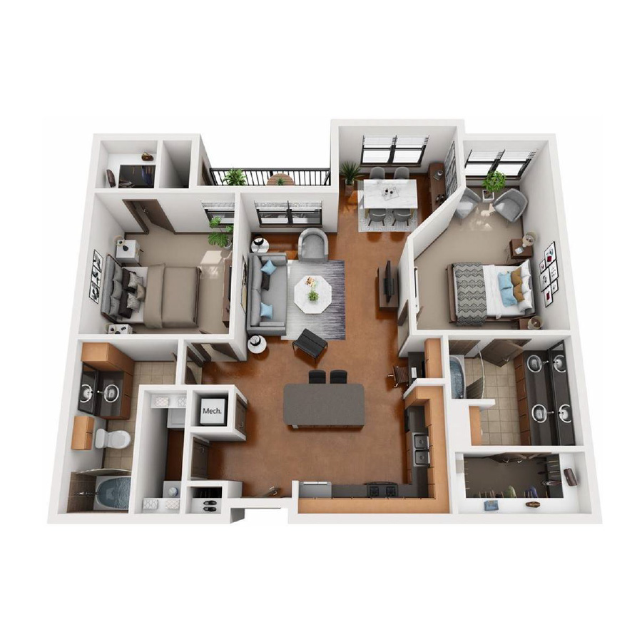 B2 floorplan layout