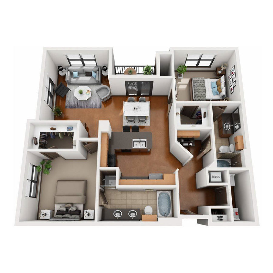 B3 floorplan layout