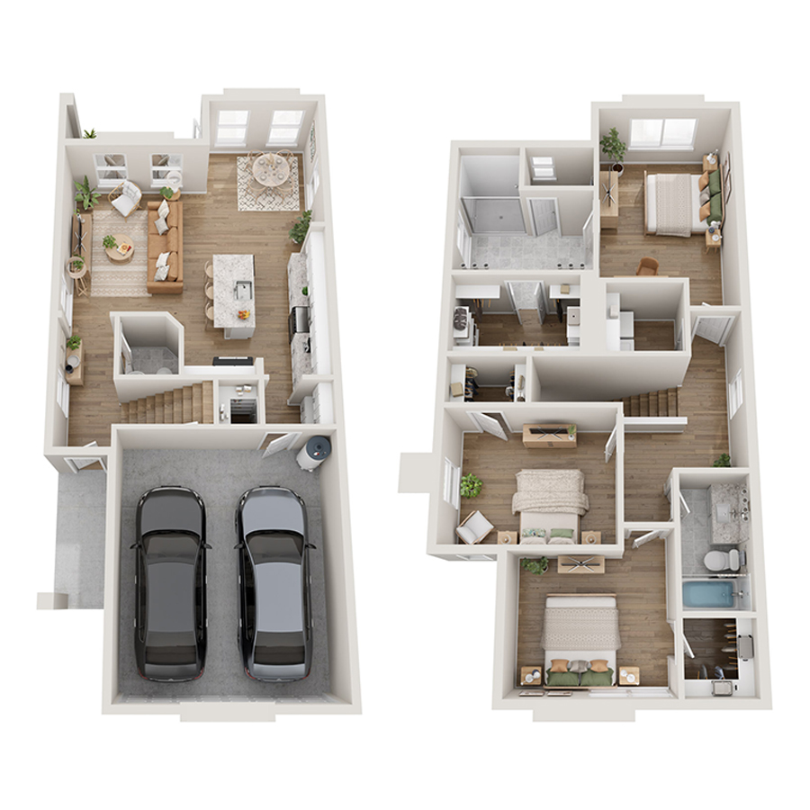 Daylight floorplan layout