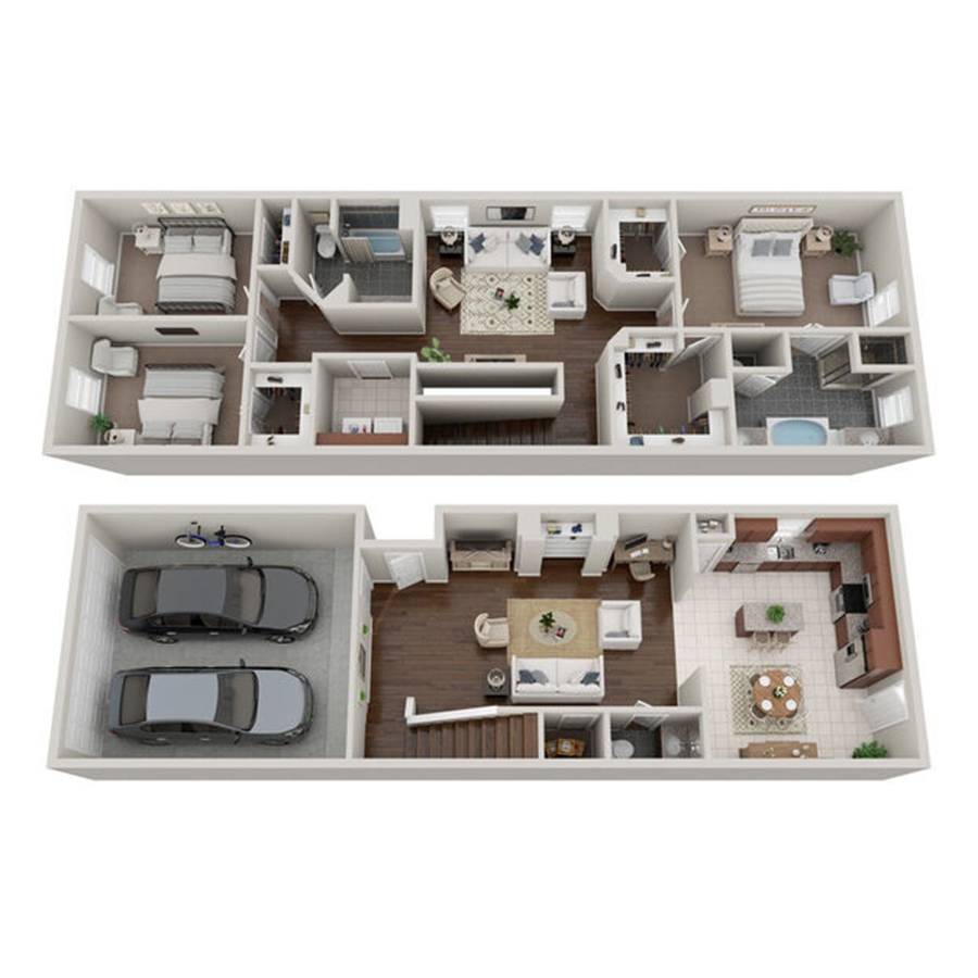B floorplan layout