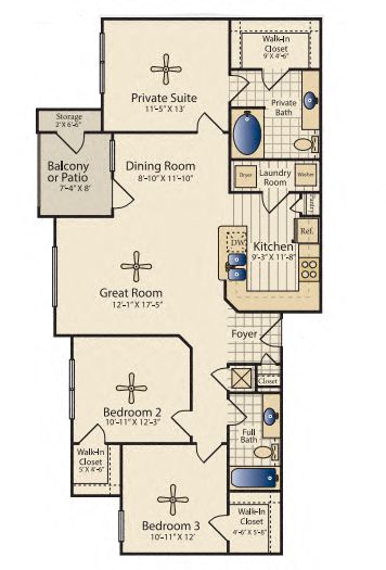 Savanna floorplan layout