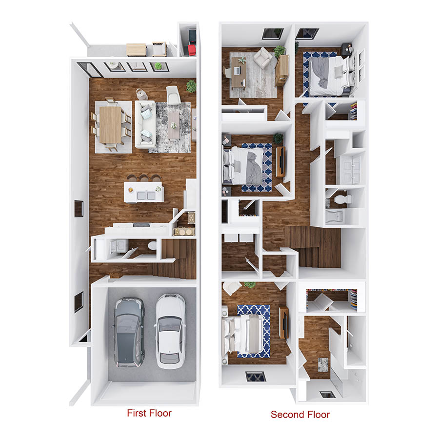 Cactus floorplan layout
