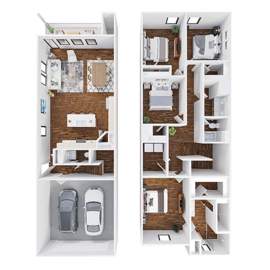 Cedar floorplan layout