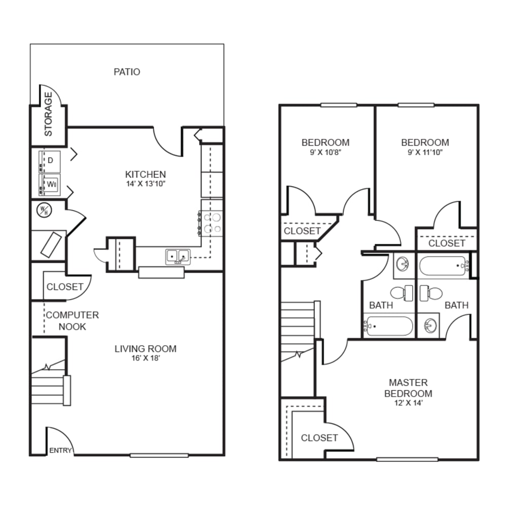3 x 2-3x2 TH 60 floorplan layout