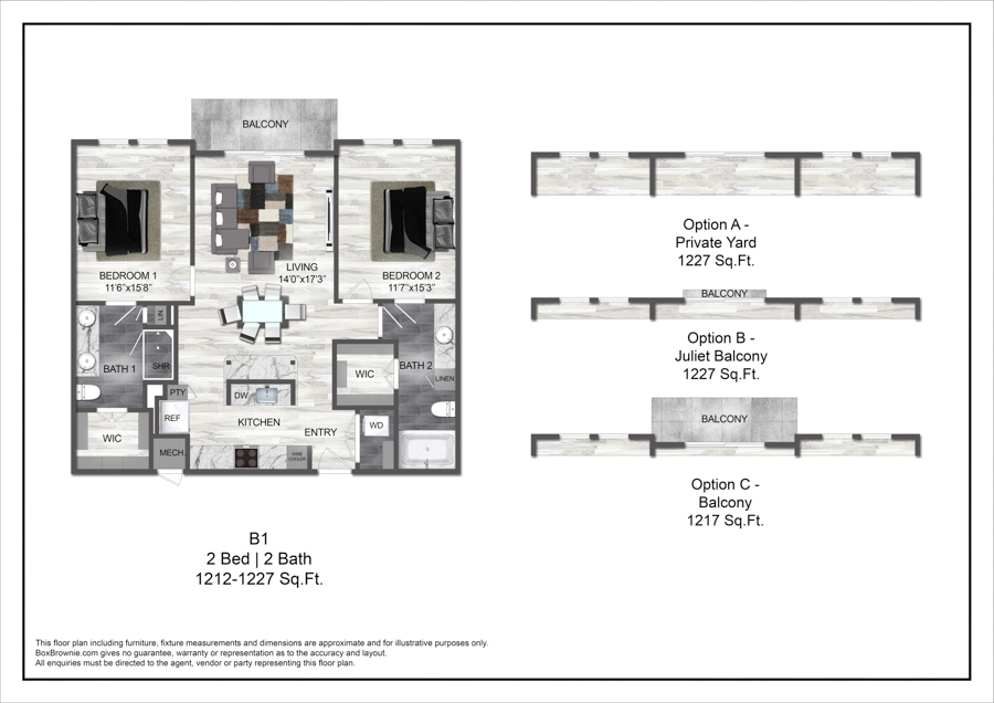 B1 floorplan layout