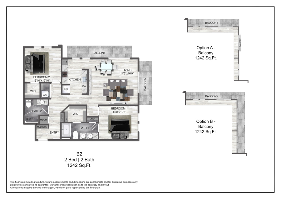 B2 floorplan layout