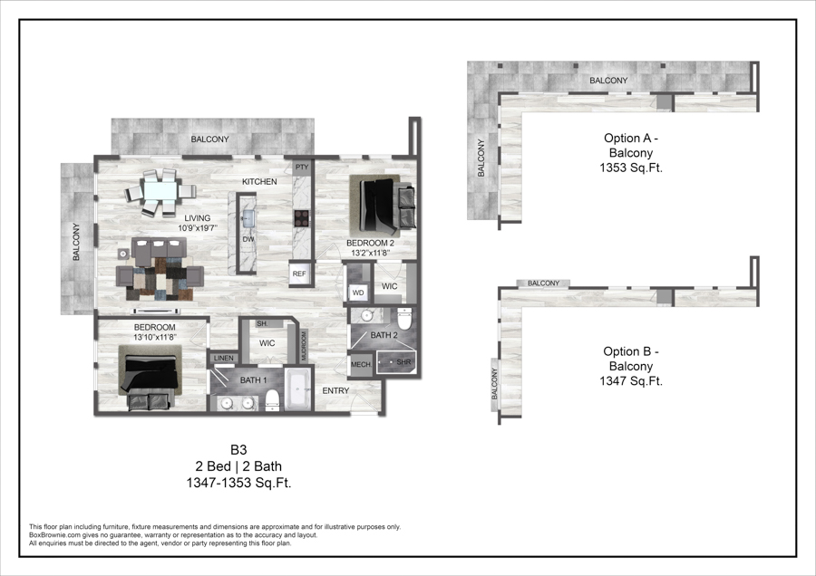 B3 floorplan layout