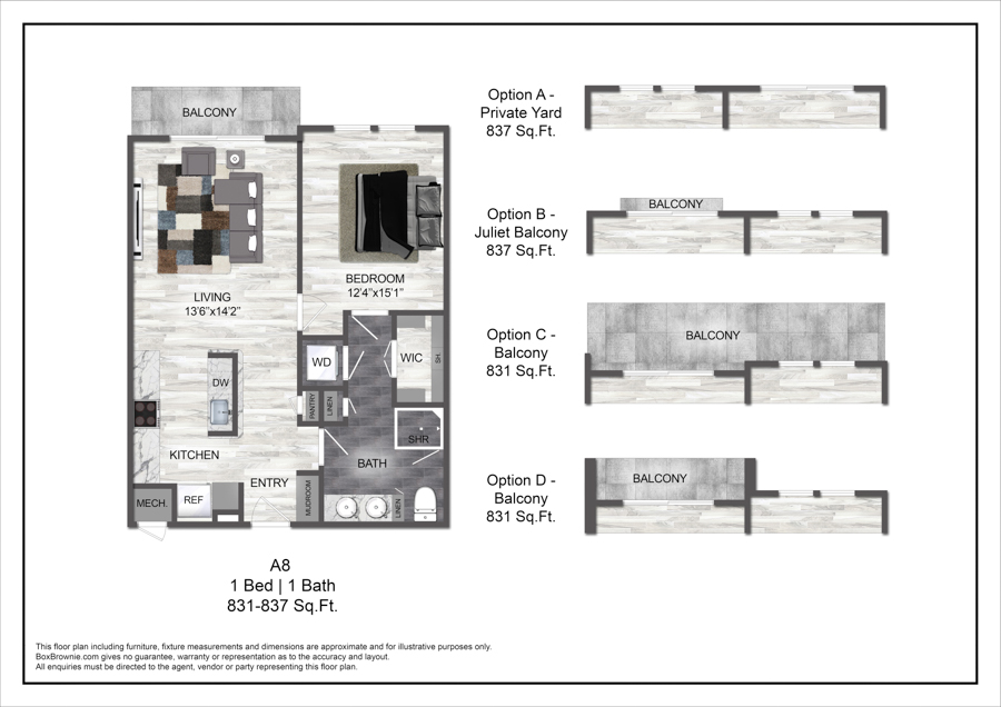 A8 floorplan layout