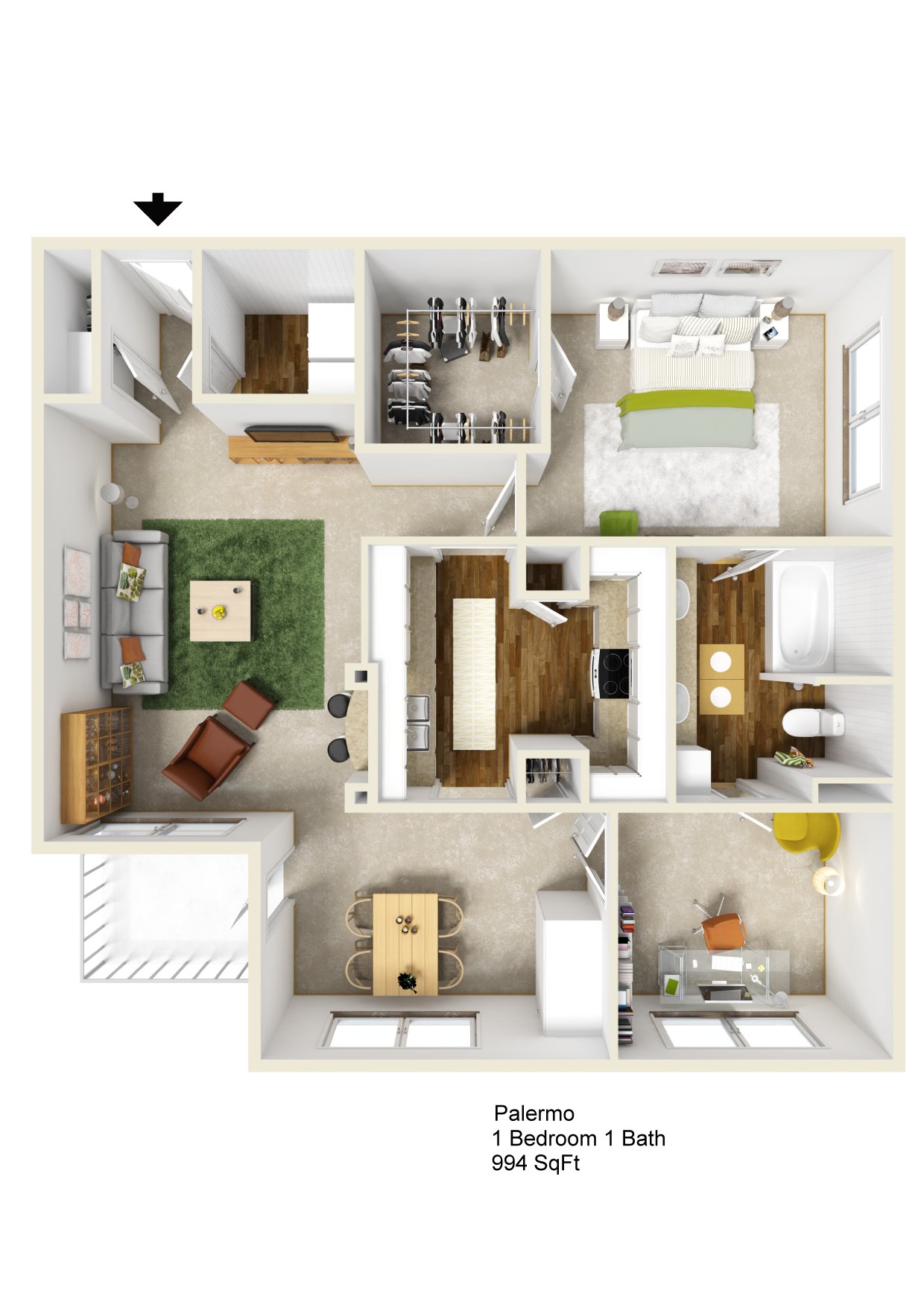 2A - Classic floorplan layout