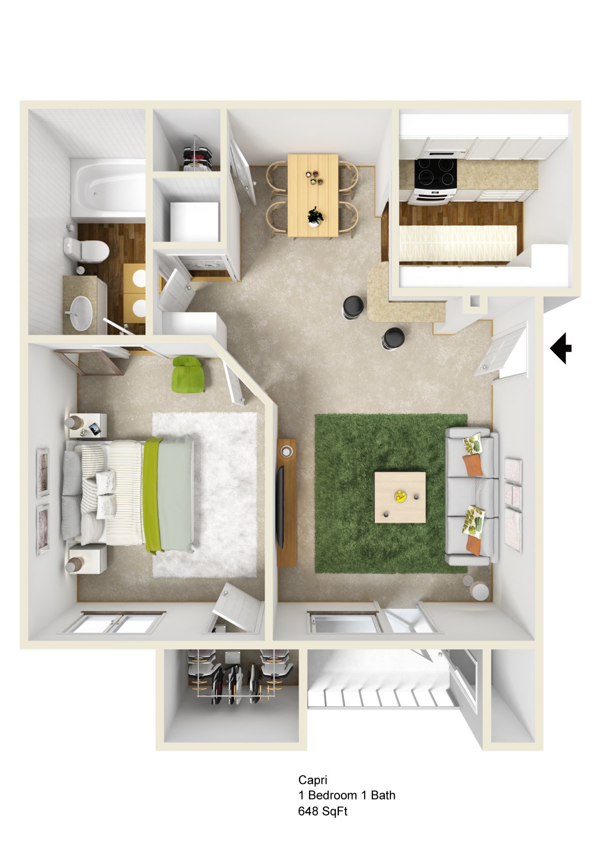 1A - Signature floorplan layout