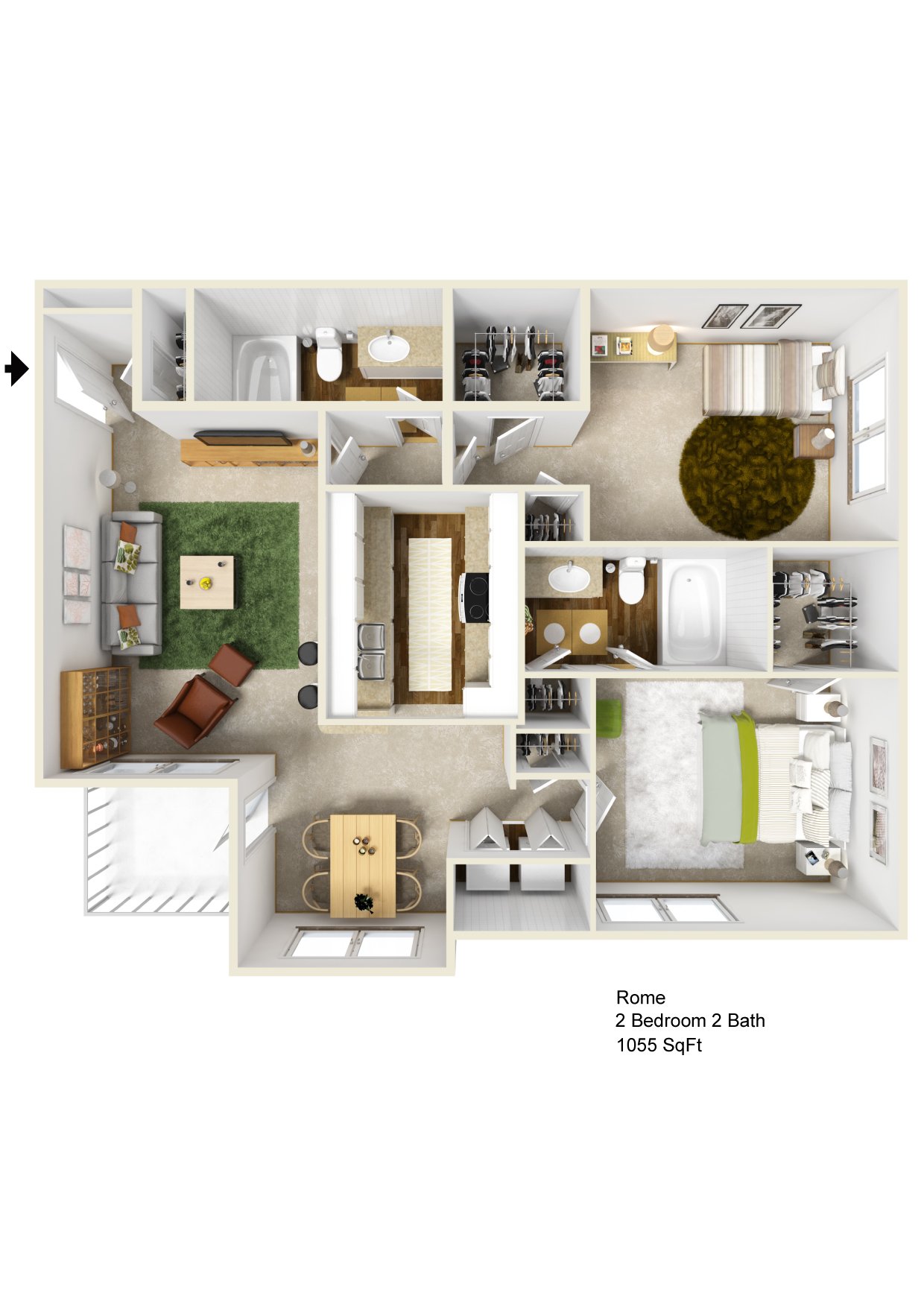 2C - Signature floorplan layout