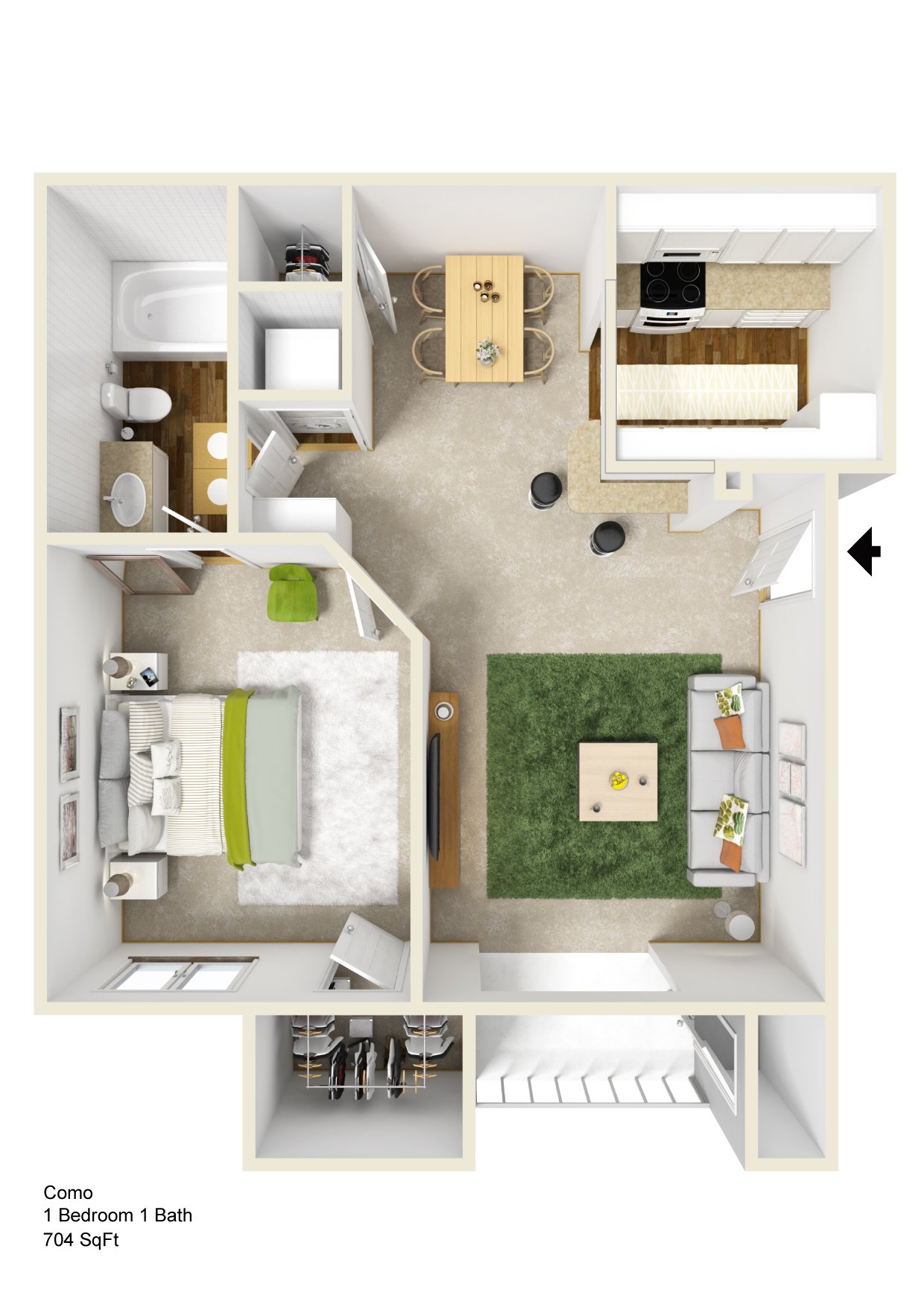 1B - Classic floorplan layout