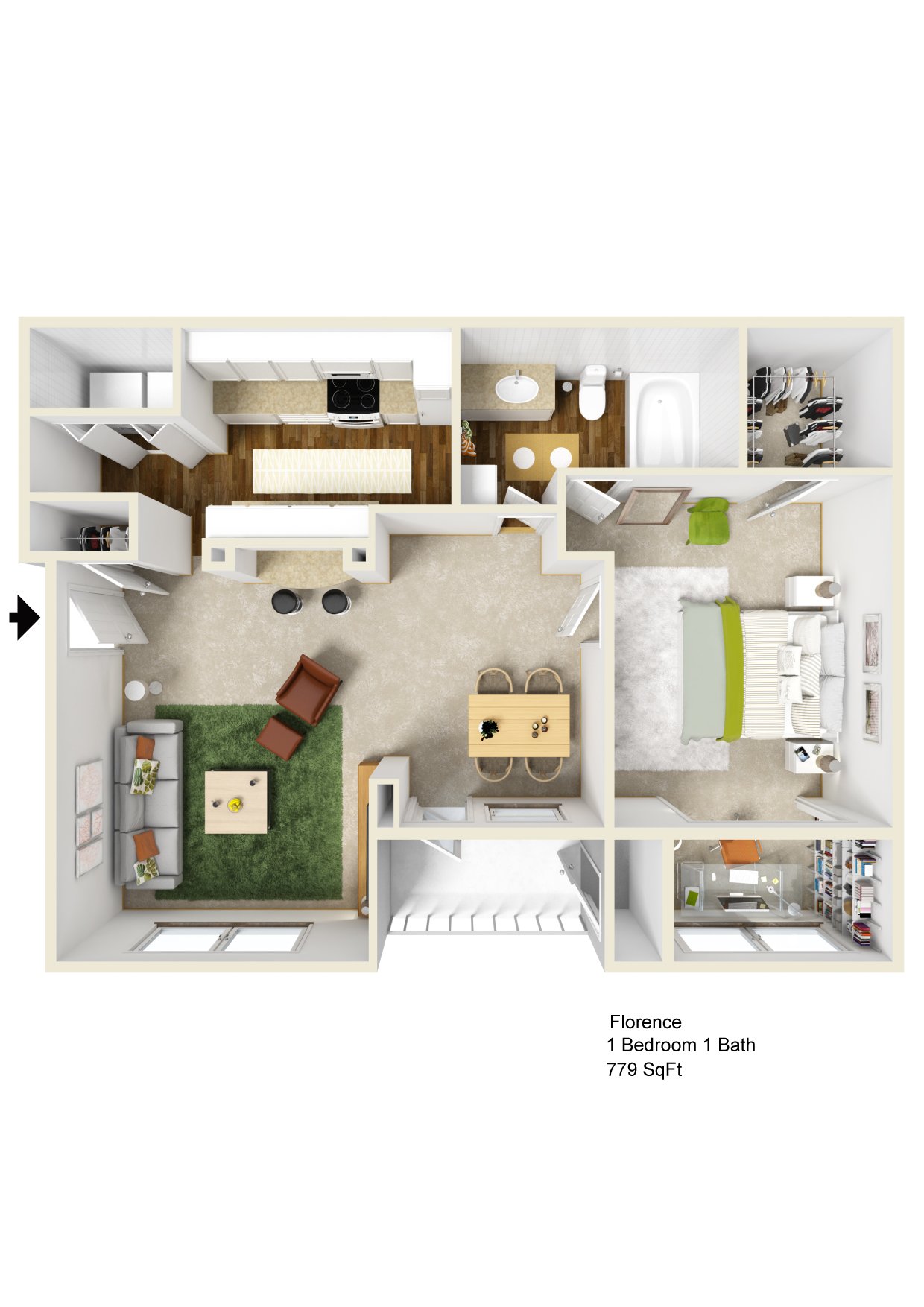 1C - Signature floorplan layout