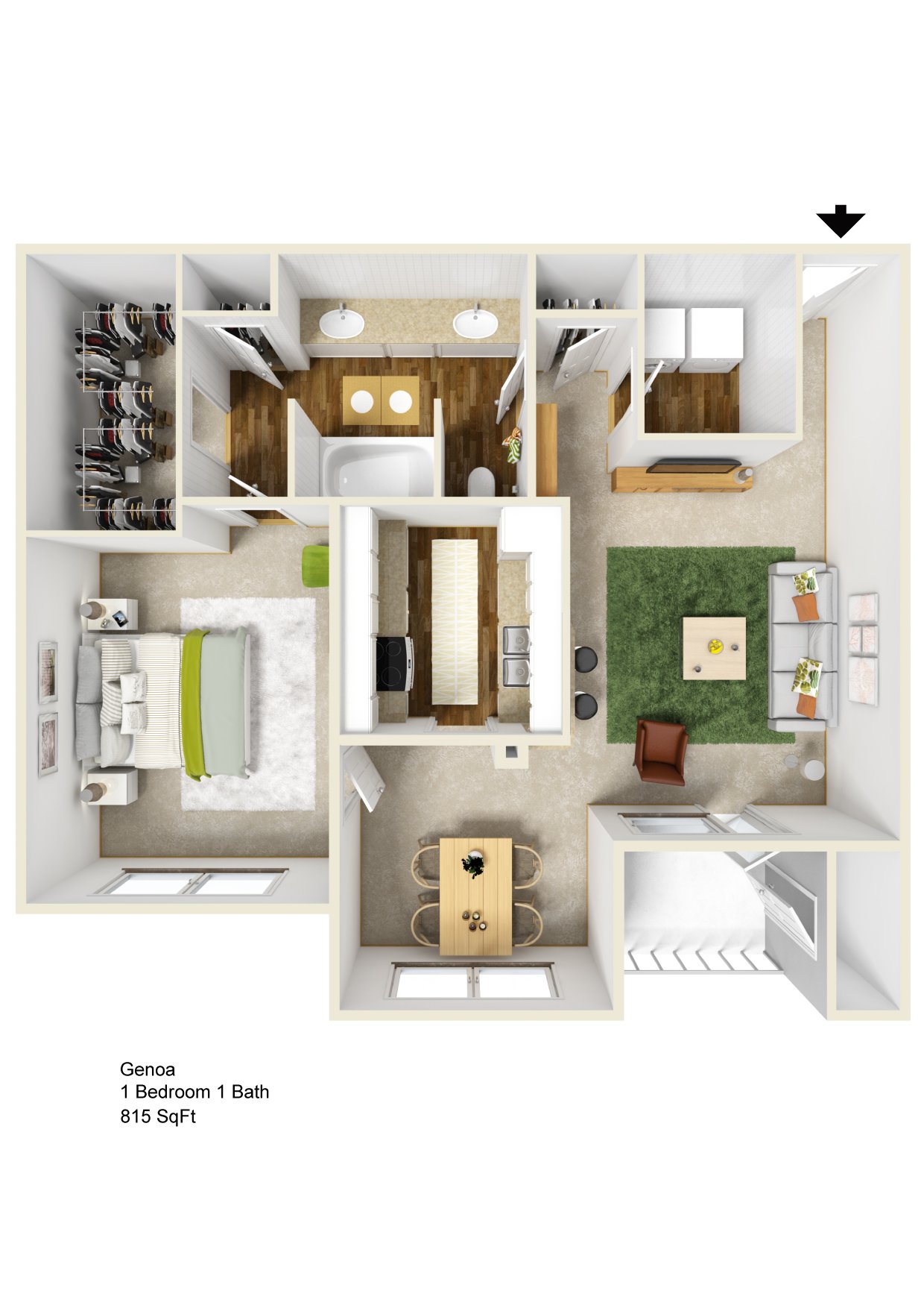 1D - Classic floorplan layout