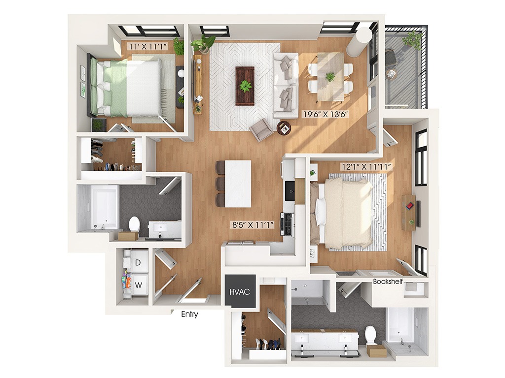 B3 floorplan layout