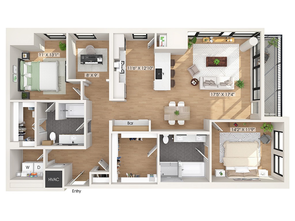 B14D floorplan layout
