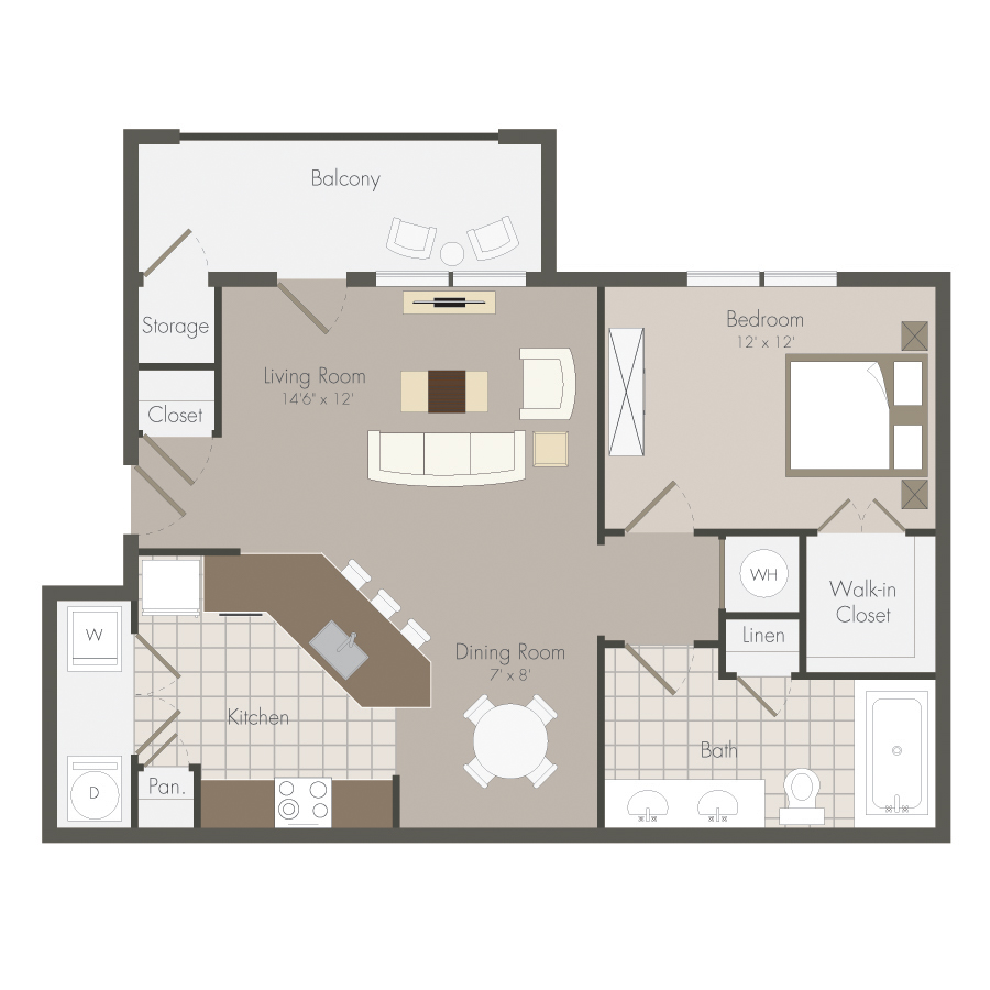 A2P floorplan layout