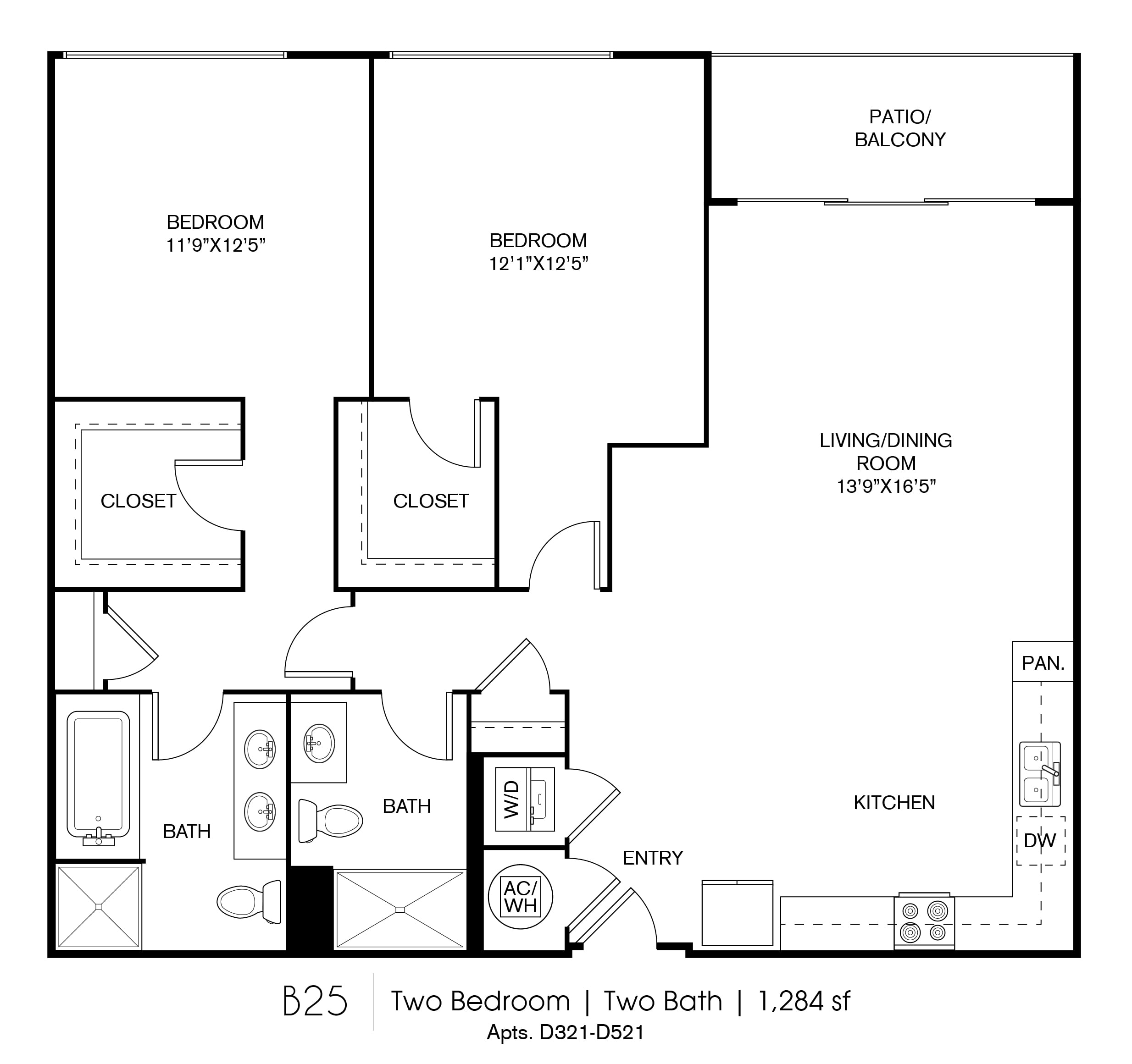 B25 floorplan layout