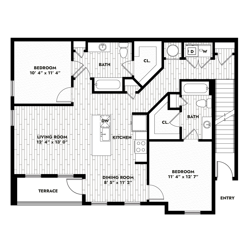 2B floorplan layout