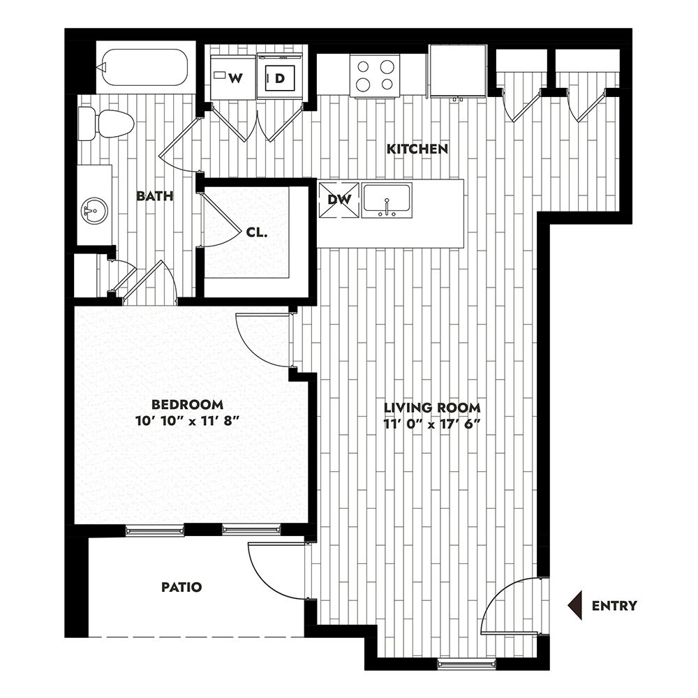 1A floorplan layout
