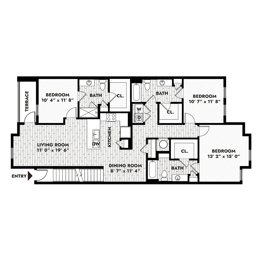 3B floorplan layout