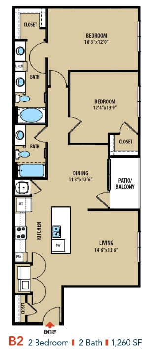 B2 floorplan layout